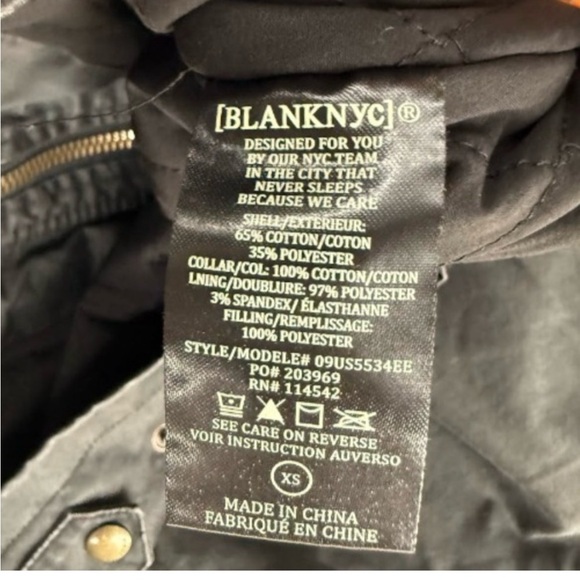 Blank NYC Shifting Gears Barn Jacket NWT - Picture 11 of 11